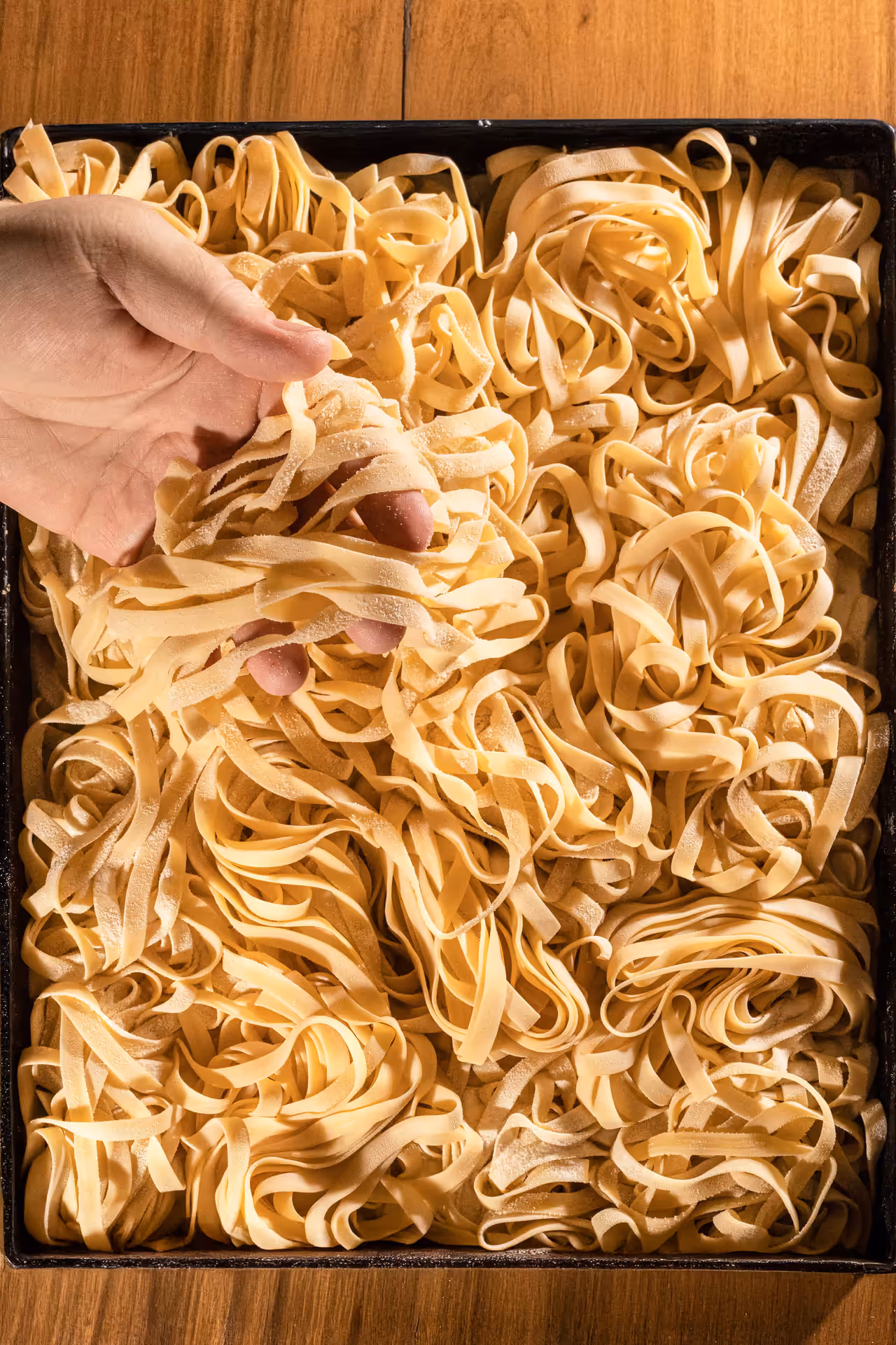 Preparación de pasta fresca en Bochinche